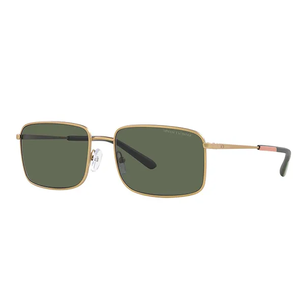 Kính Mát Nam Armani Exchange 0AX2044S_60487158.BS Gold Rectangle Full Rim Sunglasse Màu Vàng Gold Xanh