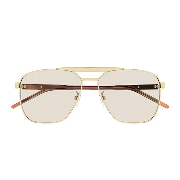 Kính Mát Nam Gucci Yellow Navigator Men's Sunglasses GG1164S 003 Màu Vàng/ Havana