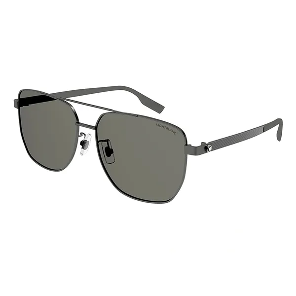 Kính Mát Nam Montblanc MB0184SK_002.IS Sunglasses Màu Xám - Kính mắt - Vua Hàng Hiệu