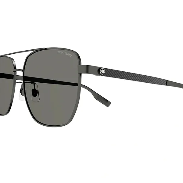 Kính Mát Nam Montblanc MB0184SK_002.IS Sunglasses Màu Xám - Kính mắt - Vua Hàng Hiệu