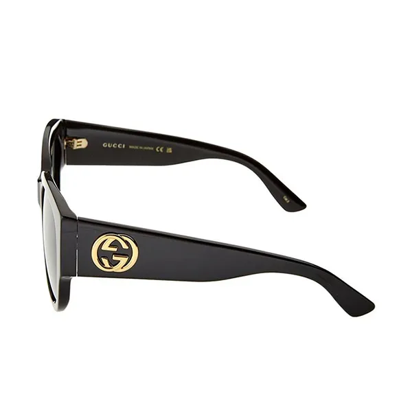 Kính Mát Nữ Gucci GG0142SAN 001 Sunglasses Màu Xám Đen