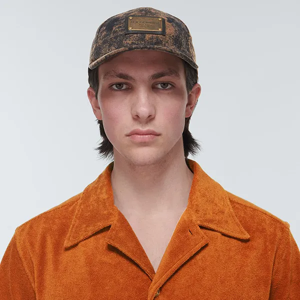 Mũ Dolce & Gabbana D&G Brown Cap With A Worn Effect GH764A Màu Nâu Size 58 - Mũ nón - Vua Hàng Hiệu