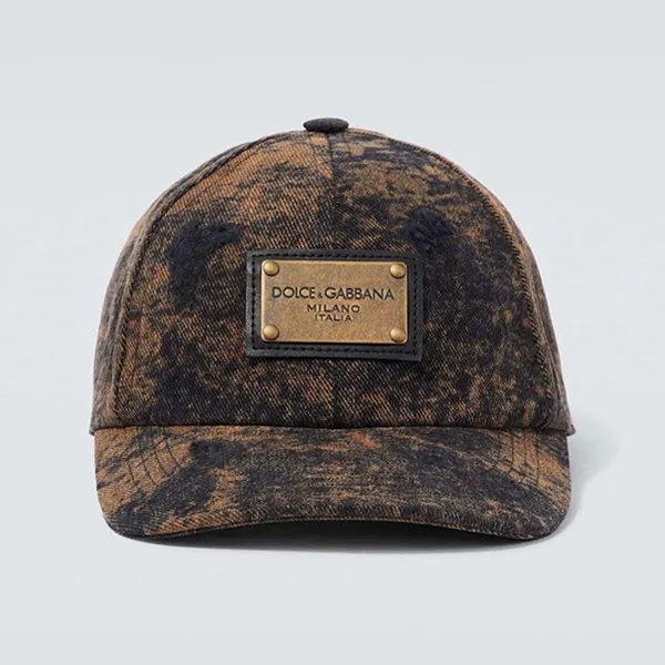 Mũ Dolce & Gabbana D&G Brown Cap With A Worn Effect GH764A Màu Nâu Size 58 - Mũ nón - Vua Hàng Hiệu