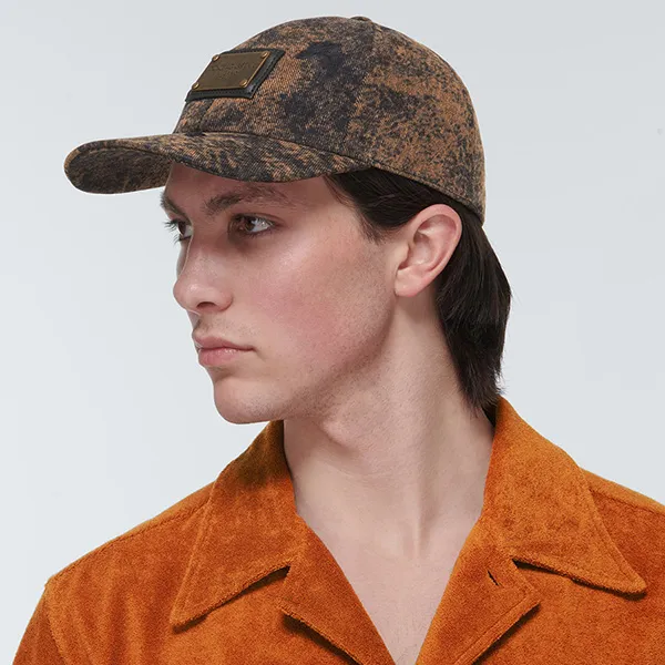 Mũ Dolce & Gabbana D&G Brown Cap With A Worn Effect GH764A Màu Nâu Size 58 - Mũ nón - Vua Hàng Hiệu