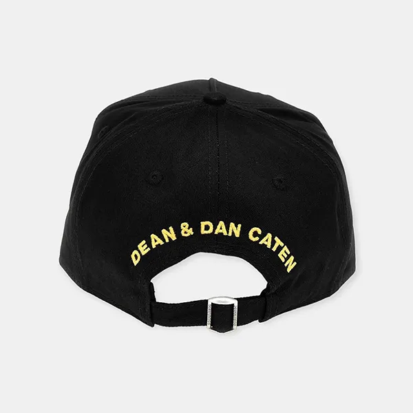 Mũ Dsquared2 Logo Embroidery Cap BCM074105C000012124 Màu Đen Họa Tiết