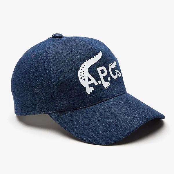 Mũ Lacoste A.P.C. Denim Cap RK7421 51 SHR Màu Xanh Denim Size M