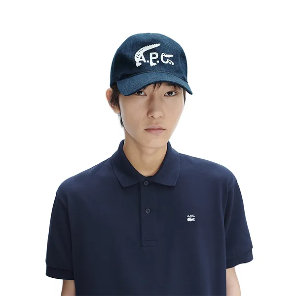 Mũ Lacoste A.P.C. Denim Cap RK7421 51 SHR Màu Xanh Denim Size M