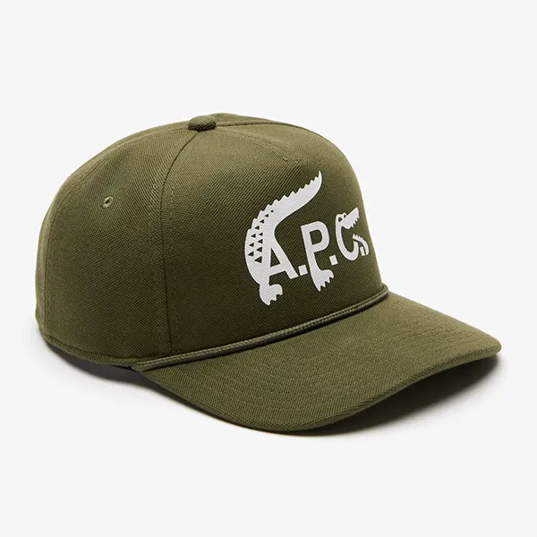 Mũ Lacoste A.P.C. Organic Cotton Cap RK7422 51 WTW Màu Xanh Rêu Size M - Mũ nón - Vua Hàng Hiệu
