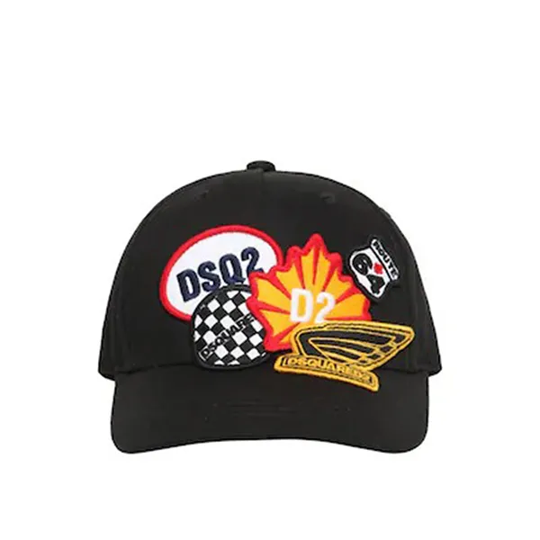 Mũ Nam Dsquared2 Baseballkappe Aus Baumwollgabardine BCM2124 Màu Đen - Mũ nón - Vua Hàng Hiệu