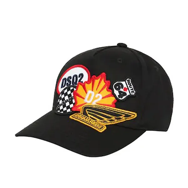 Mũ Nam Dsquared2 Baseballkappe Aus Baumwollgabardine BCM2124 Màu Đen - Mũ nón - Vua Hàng Hiệu