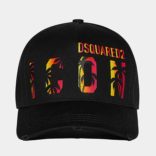 Mũ Nam Dsquared2 Black With Logo Sunset Cool Icon Printed Màu Đen - Mũ nón - Vua Hàng Hiệu