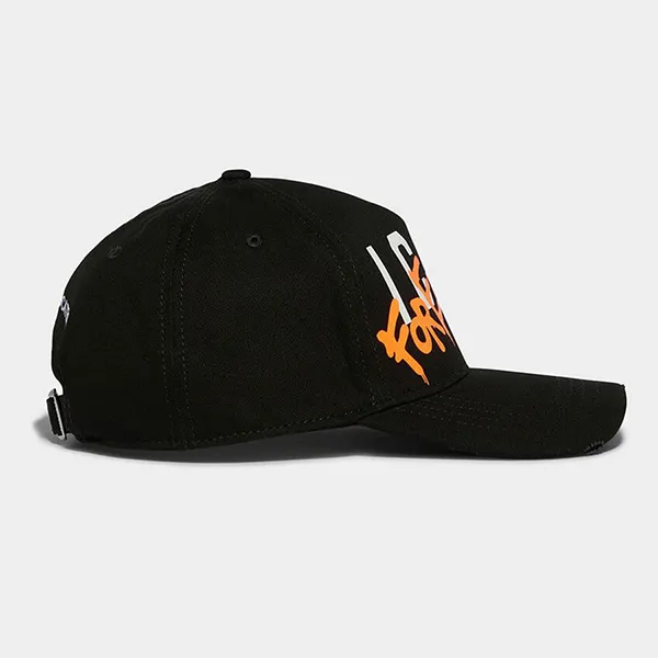 Mũ Nam Dsquared2 Icon Forever Distressed Baseball Cap BCM0543 Màu Đen - Mũ nón - Vua Hàng Hiệu