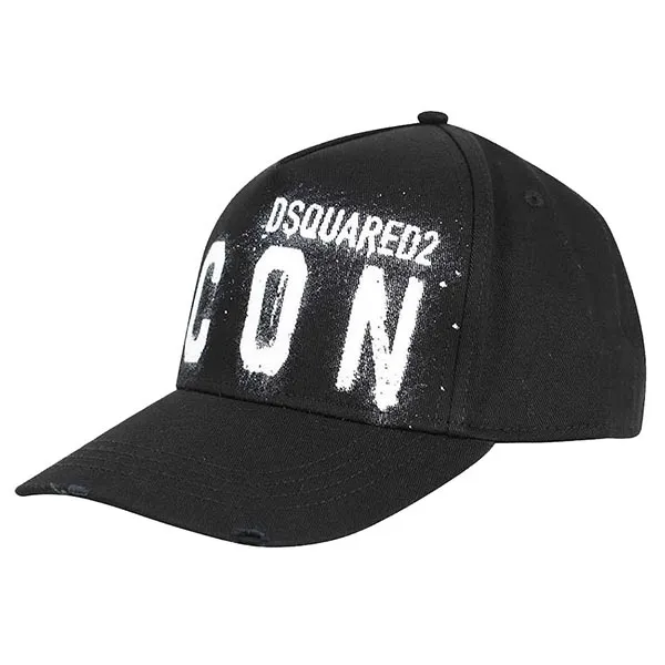 Mũ Nam Dsquared2 Logo Embroidered Baseball Cap M063 Màu Đen
