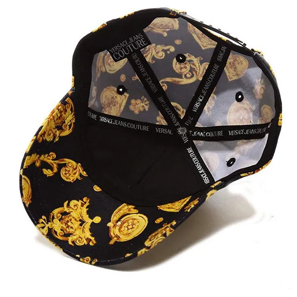 Mũ Nam Versace Jeans Couture 14413 Logo Màu Đen Vàng
