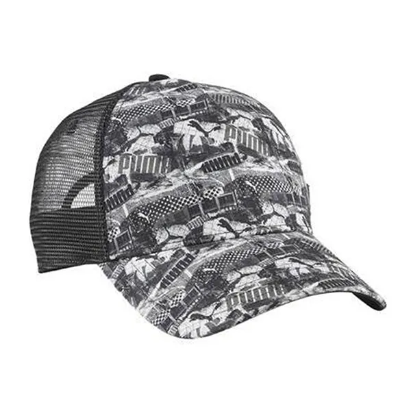 Mũ Puma Academy AOP Trucker Cap Hat 024362 Màu Xám Đen