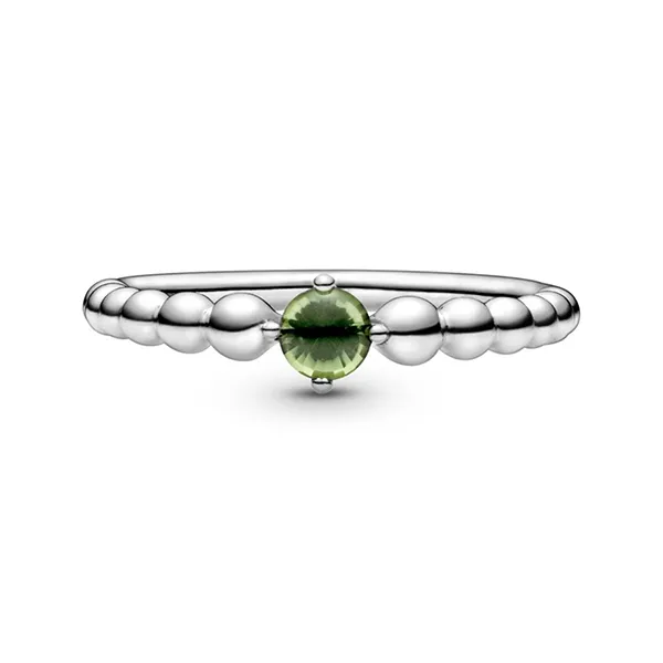 Nhẫn Nữ Pandora August Birthstone Beaded Ring 198867C10 Màu Xanh Bạc Size 54 - Trang sức - Vua Hàng Hiệu