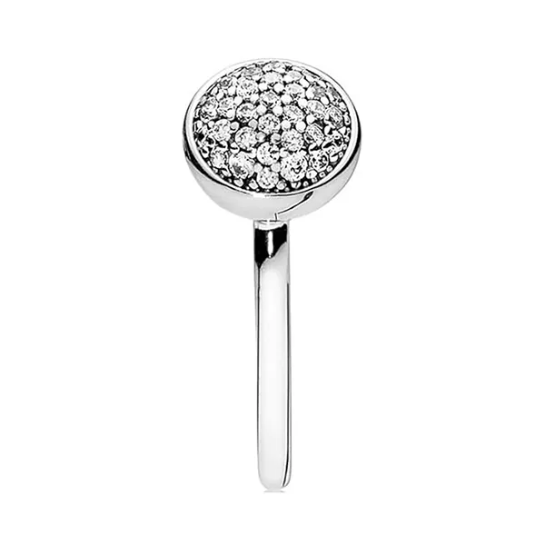 Nhẫn Nữ Pandora Dazzling Droplet Ring Sterling Silver Dazzling Droplet Ring With Clear Zirconia 191009CZ Màu Bạc Size 56