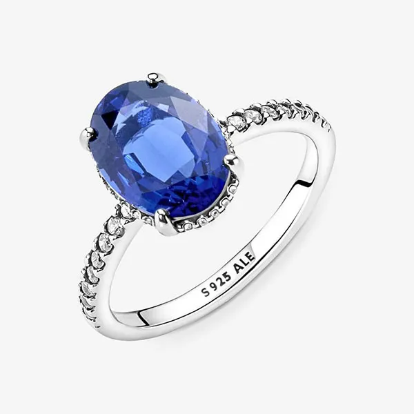 Nhẫn Nữ Pandora Sparkling Statement Halo Ring 190056C01 Màu Bạc Xanh Size 56