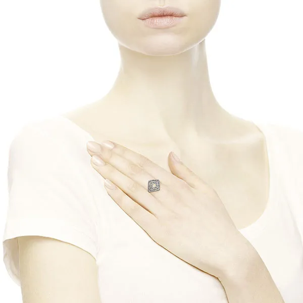 Nhẫn Nữ Pandora Timeless Silver Ring With Clear Cubic Zirconia 196210CZ Màu Bạc Size 56