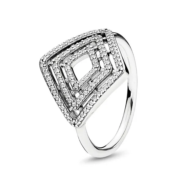 Nhẫn Nữ Pandora Timeless Silver Ring With Clear Cubic Zirconia 196210CZ Màu Bạc Size 56