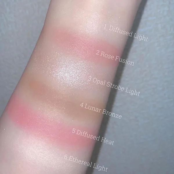 Phấn Highlight Hourglass Lighting Edit Unlocked Palette – Jellyfish 6 Ô Màu - Trang điểm - Vua Hàng Hiệu
