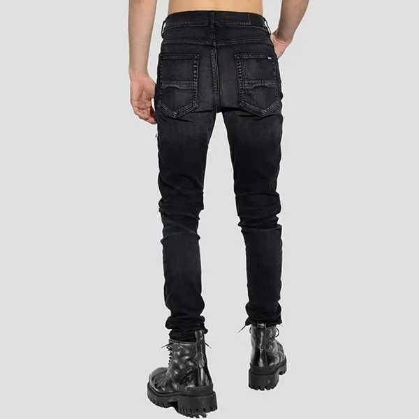 Quần Jean Nam Amiri MX1 Bouclé Trim Skinny PS23MDS010 023 Màu Đen - Thời trang - Vua Hàng Hiệu
