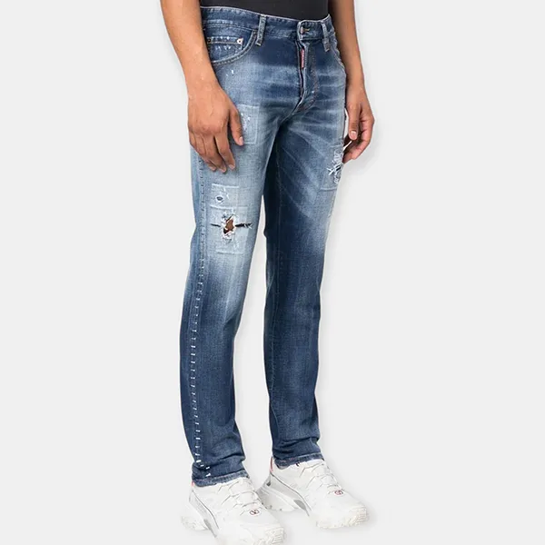 Quần Jean Nam Dsquared2 Coolguy S74LB1257S30664470 Màu Xanh Size 46 - Thời trang - Vua Hàng Hiệu