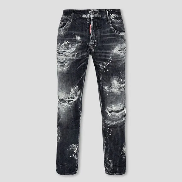 Quần Jean Nam Dsquared2 Dark Grey Destroyed Wash Skater Skinny S74LB1325 S30503 900 Màu Xám Đen - Thời trang - Vua Hàng Hiệu