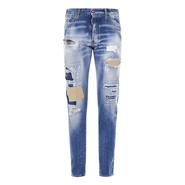 Quần Jean Nam Dsquared2 Light Blue Bleach Effect Cool Guy Fit S71LB1025 S30342 Màu Xanh Nhạt - Thời trang - Vua Hàng Hiệu