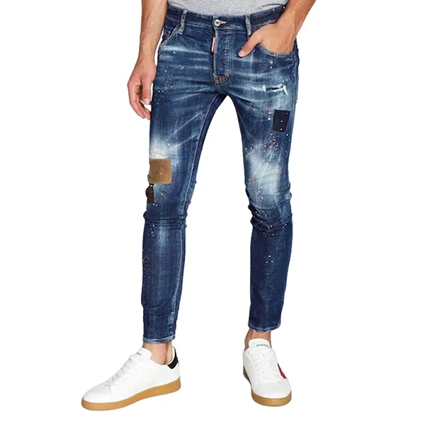 Quần Jean Nam Dsquared2 Skater S74LB1158 Màu Xanh Size 44 - Thời trang - Vua Hàng Hiệu