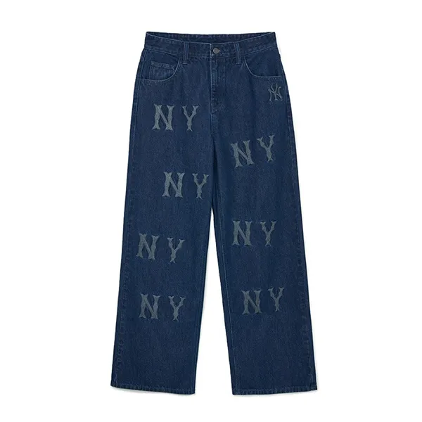 Quần Jean Nữ MLB Multi Mega Logo New York Yankees 3FDPB0534-50INS Màu Xanh Navy Size S - Thời trang - Vua Hàng Hiệu