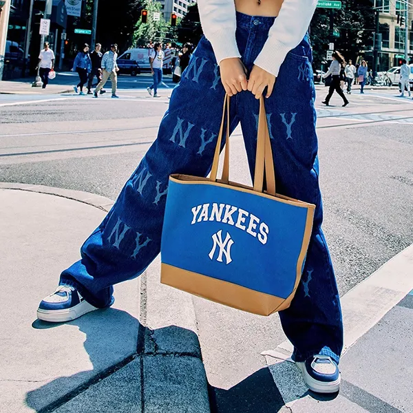 Quần Jean Nữ MLB Multi Mega Logo New York Yankees 3FDPB0534-50INS Màu Xanh Navy Size S - Thời trang - Vua Hàng Hiệu
