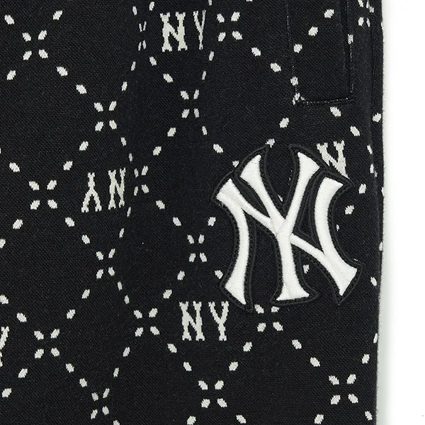 Quần Jogger MLB Jacquard Monogram New York Yankees 3APTM0134-50BKS Màu Đen - Thời trang - Vua Hàng Hiệu