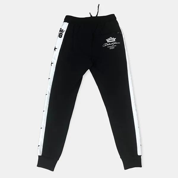 Quần Jogger Nam Dolce & Gabbana D&G Joggers Sweatpants GYPJAZFU7DUN0000 Màu Đen Trắng Size 44 - 3