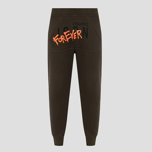 Quần Jogger Nam Dsquared2 Green With Logo ICON Forever Printed S79KA0026 S25516 079 Màu Xanh - Thời trang - Vua Hàng Hiệu