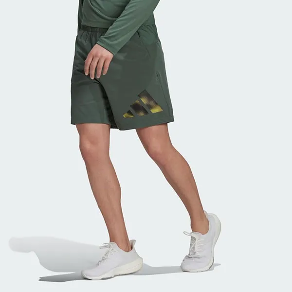 Quần Short Nam Adidas Ti Wv Gfx Sho HL8809 Màu Xanh Rêu Size XS 7in