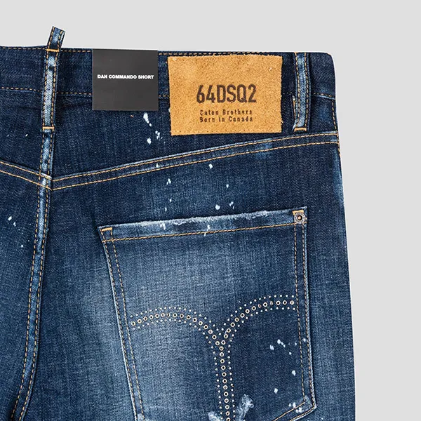 Quần Short Nam Dsquared2 Blue Commando S74MU0772 S30342 470 Màu Xanh