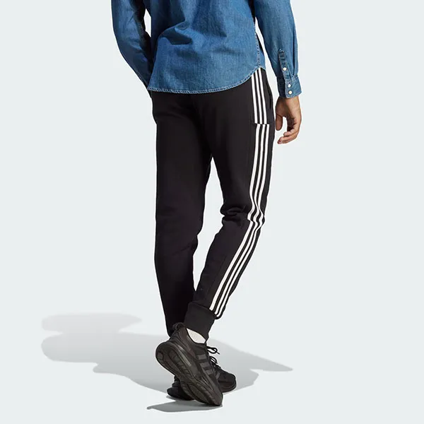 Quần Thể Thao Nam Adidas Essentials Terry Tapered Cuff 3 Stripes HA4337 Màu Đen Size M - Thời trang - Vua Hàng Hiệu