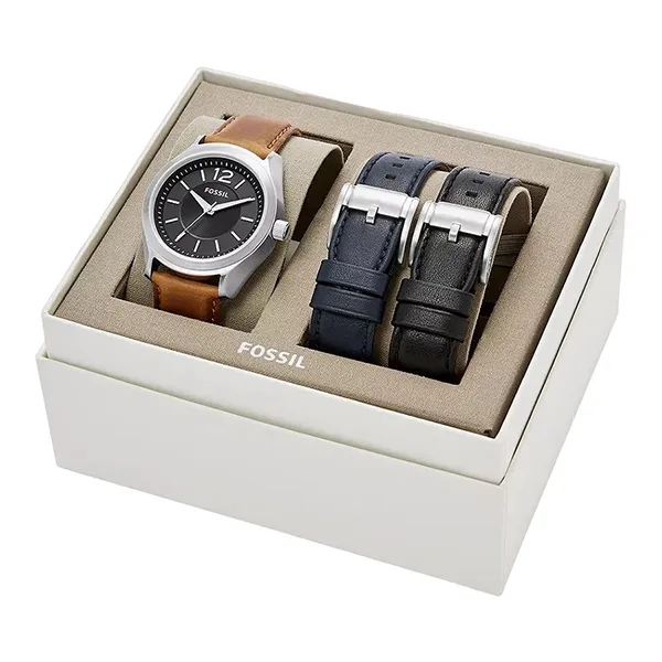 Set Đồng Hồ Nam Fossil Interchangeable Strap BQ2337SET Mặt Đen