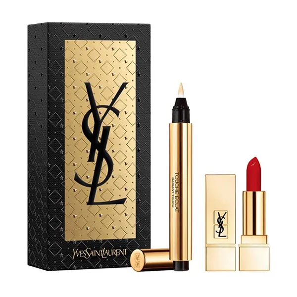 Set Son Môi + Che Khuyết Điểm Yves Saint Laurent YSL Touche Eclat Set 2 Món - Trang điểm - Vua Hàng Hiệu