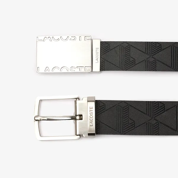 Set Thắt Lưng Nam Lacoste Men's Belt And 2 Buckles RC4081 001 Màu Đen Size 100 - Thắt lưng - Vua Hàng Hiệu