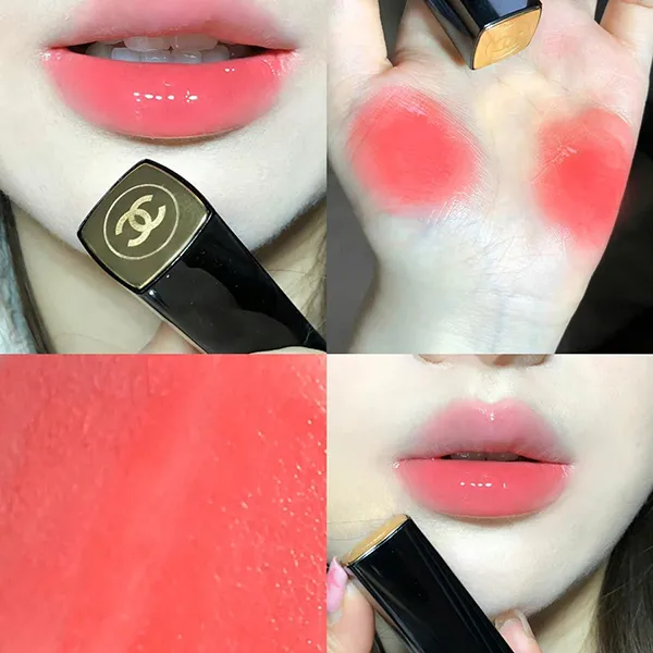 Son Chanel Rouge Allure Velvet 43 La Favorite Màu Hồng Cam - Son Môi - Vua Hàng Hiệu