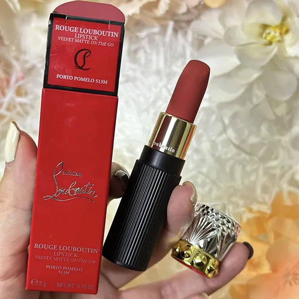 Son Christian Louboutin Rouge Louboutin Velvet Matte On The Go 513M Porto Pomelo Màu Hồng Cam