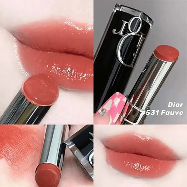Son Dior Addict Hydrating Shine Lipstick 531 Fauve Màu Nâu Cam
