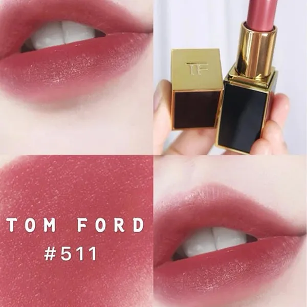 Son Tom Ford Lip Color Matte 511 Steel Magnolia Màu Trà Sữa Đào - Son Môi - Vua Hàng Hiệu