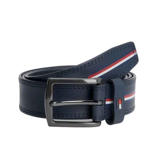 Thắt Lưng Nam Tommy Hilfiger Belt AM0AM11226_BLU_DW6 Màu Xanh Navy Size 95 - Thắt lưng - Vua Hàng Hiệu