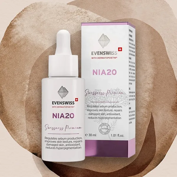 Tinh Chất Hỗ Trợ Ngăn Ngừa Lão Hóa, Điều Tiết Bạ Nhờn Evenswiss NIA20 Serum 30ml