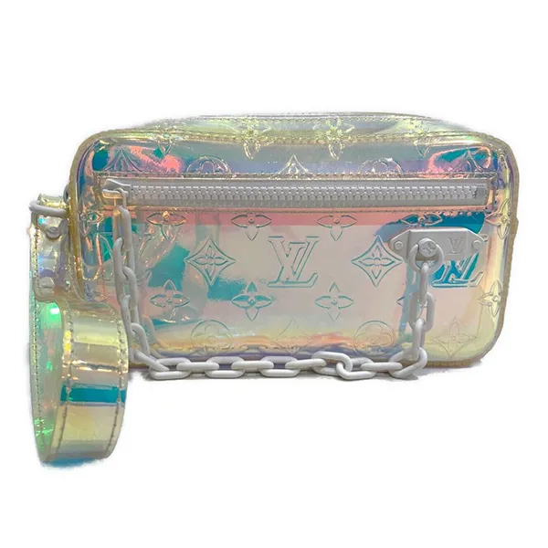 Túi Cầm Tay Louis Vuitton LV Virgil Pochette Volga Handbag Clutch M55261 Prism Monogram Phối Màu