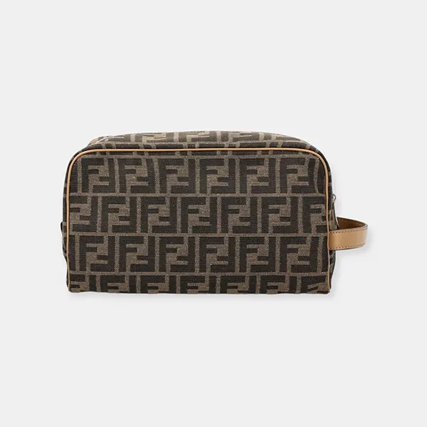 Túi Cầm Tay Nam Fendi Clutch 7N0141ALWK Beige/ Black Màu Be Đen