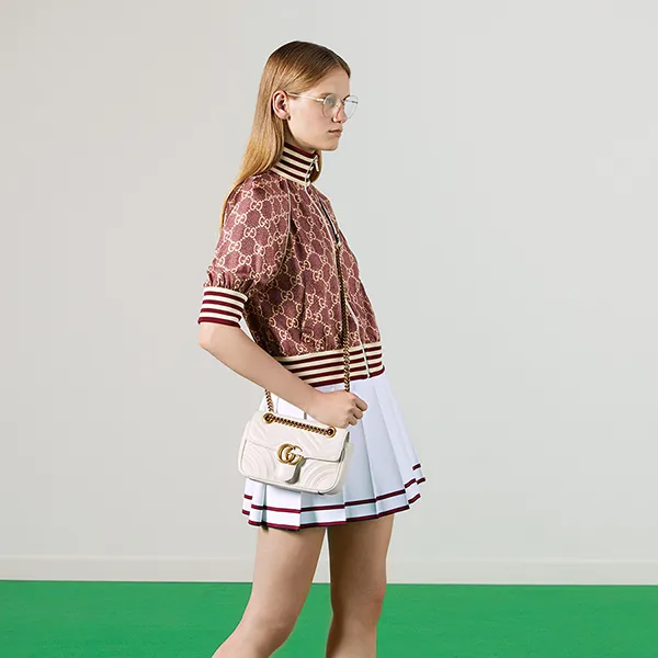Túi Đeo Chéo Gucci GG Marmont Matelassé Leather Mini Bag Size 22 Màu